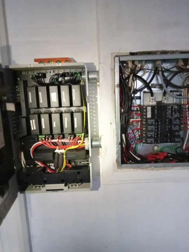 Electrical panel upgrade completed for Indoor Lighting Installation in Harrah
